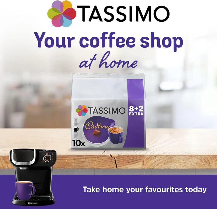 Tassimo Cadbury Hot Chocolate Pods – Pack of 5 (50 Drinks)