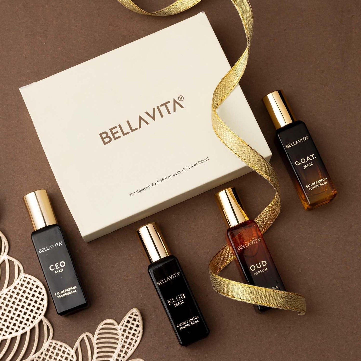 Bella Vita 4×20ml Men Fragrance Set – KLUB, OUD, CEO, GOAT