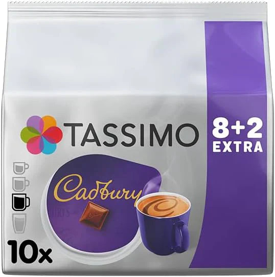 Tassimo Cadbury Hot Chocolate Pods – Pack of 5 (50 Drinks)
