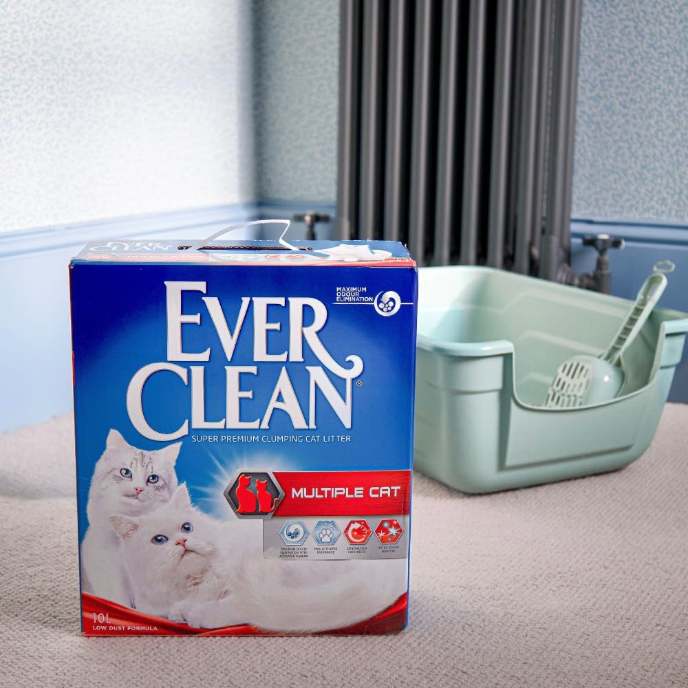 Ever Clean Clumping Cat Litter – 10L, Multiple Cat, Scented