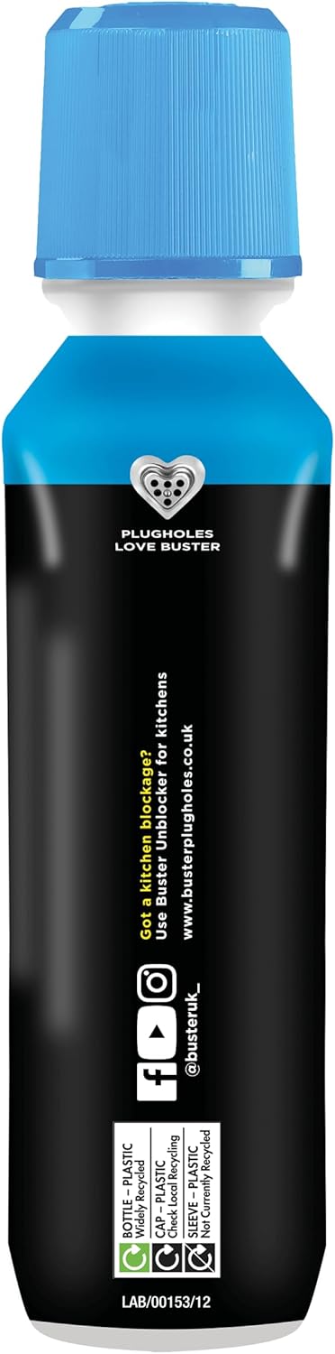 Buster Bathroom Drain Unblocker – Pack of 2 (300ml each)