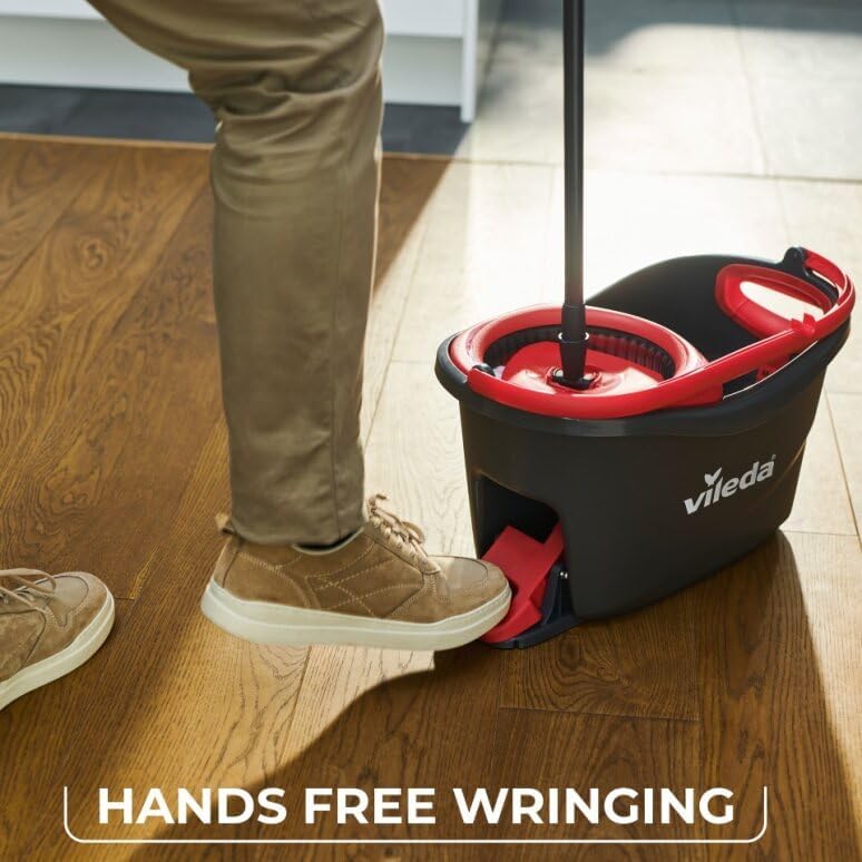 Vileda Turbo 2-in-1 Microfibre Spin Mop and Bucket Set