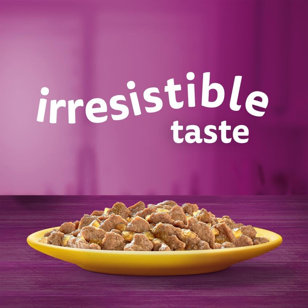 WHISKAS 1+ Adult Wet Cat Food Pouches - 40 x 85 g - Poultry Selection - Bulk Cat Food Megapack - 40 Jelly Pouches