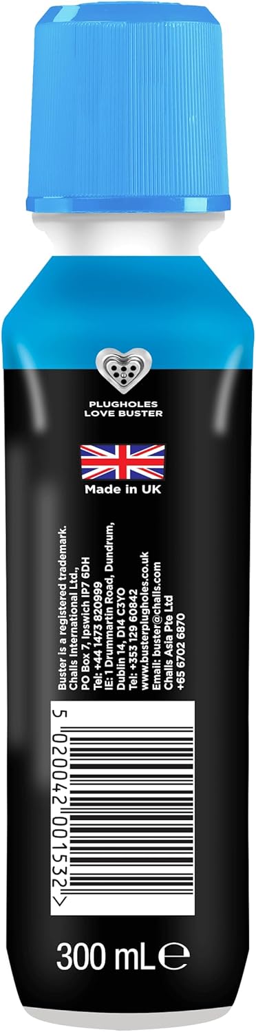 Buster Bathroom Drain Unblocker – Pack of 2 (300ml each)