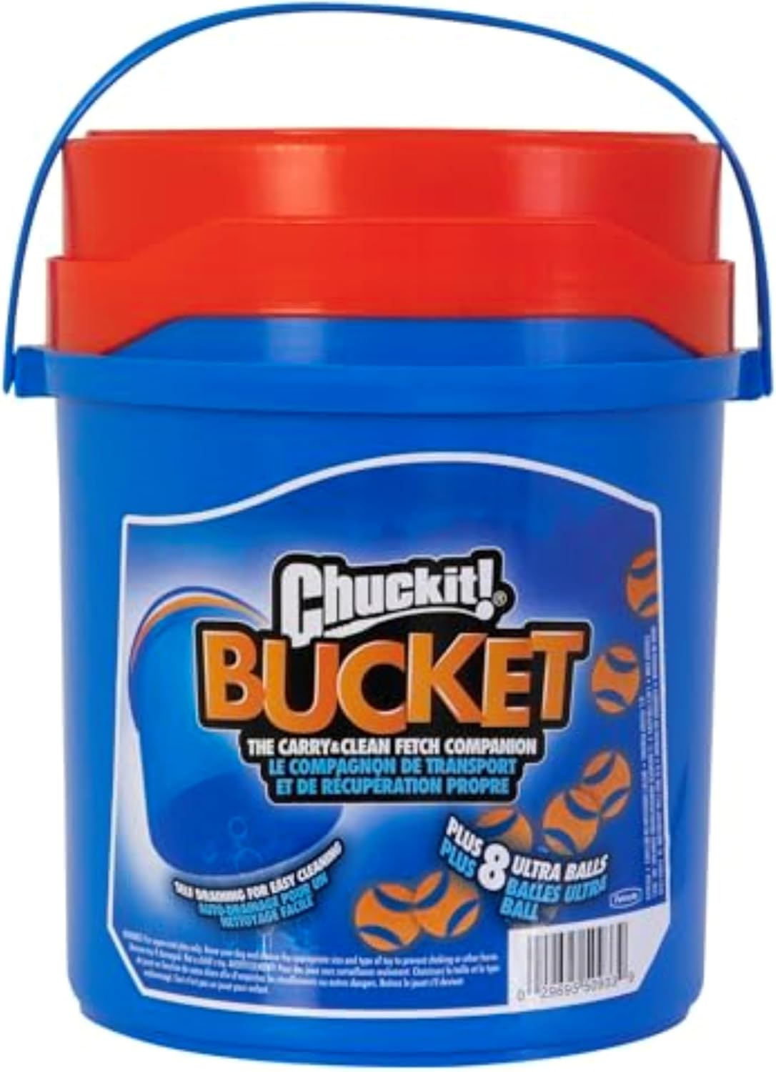 Chuckit! Ultra Ball Dog Toy – 8 Pack with Bucket, Medium