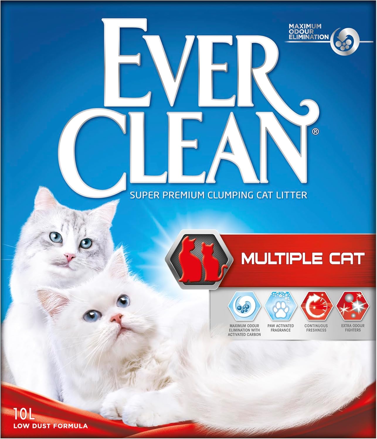 Ever Clean Clumping Cat Litter – 10L, Multiple Cat, Scented