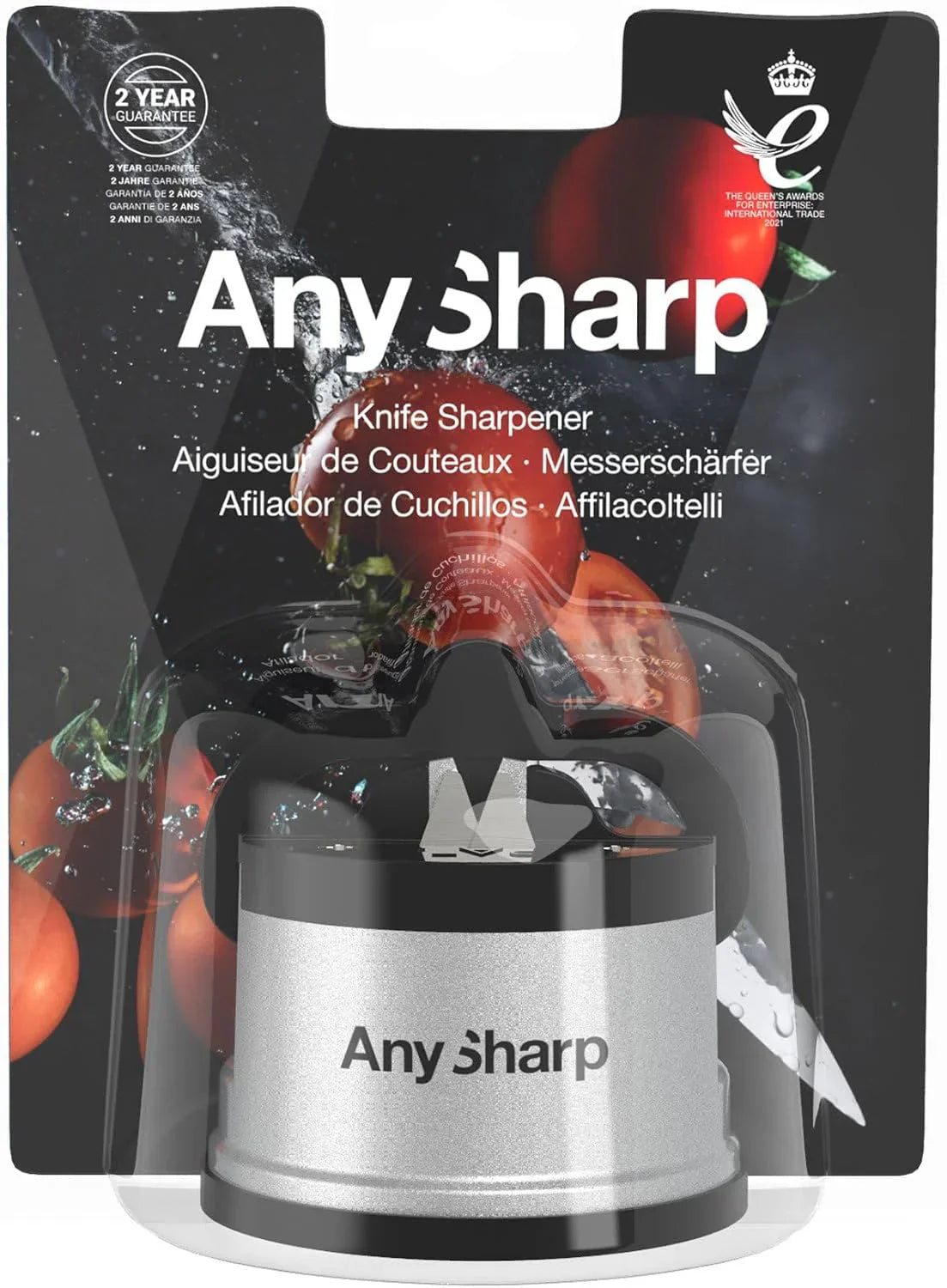 AnySharp Knife Sharpener – Hands-Free Kitchen Knife Sharpener