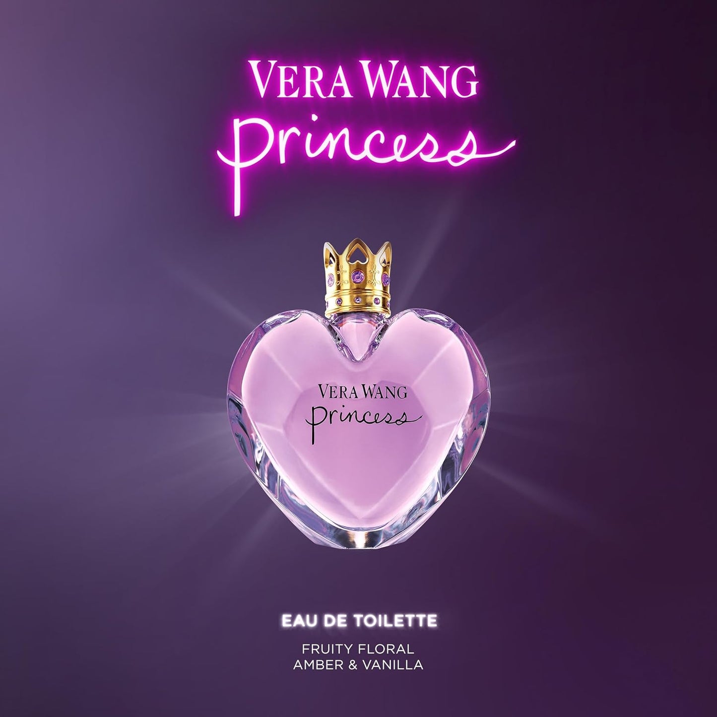 Vera Wang Princess Eau de Toilette for Women is a fruity floral fragrance with apple, guava, and vanilla notes