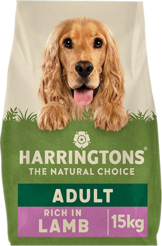 Harringtons Complete Dry Adult Dog Food – Lamb &amp; Rice, 15kg