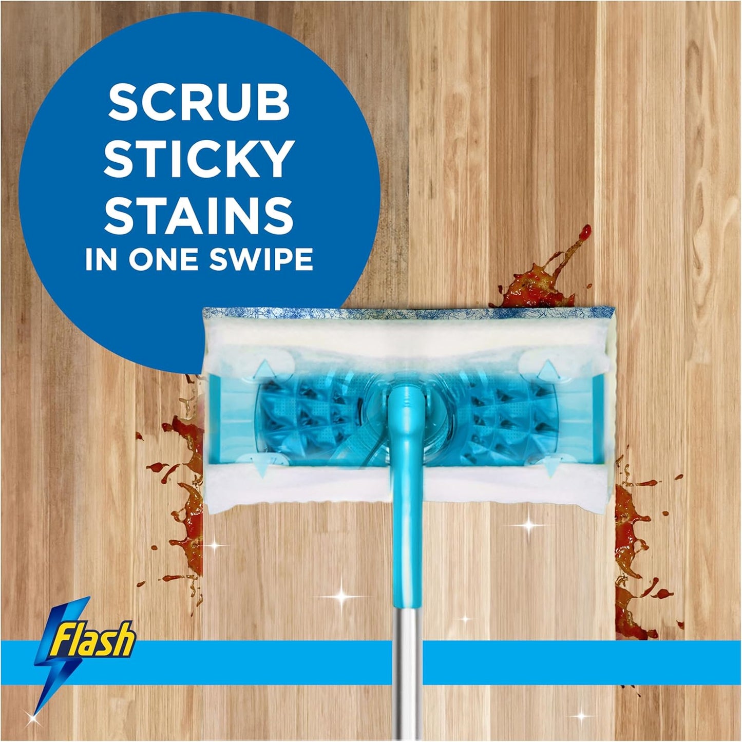 Flash Speedmop Wet Floor Cleaning Wipes – 48 Cloths (24 x 2), Antibac Lemon Multi-Surface