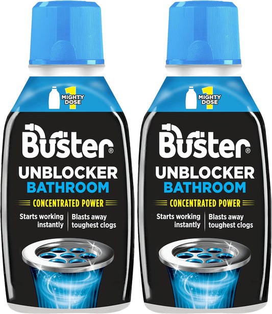 Buster Bathroom Drain Unblocker – Pack of 2 (300ml each)