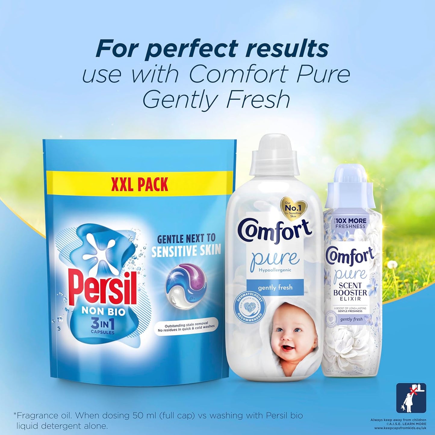 Persil Non Bio 3 in 1 Washing Capsules – 48 Washes