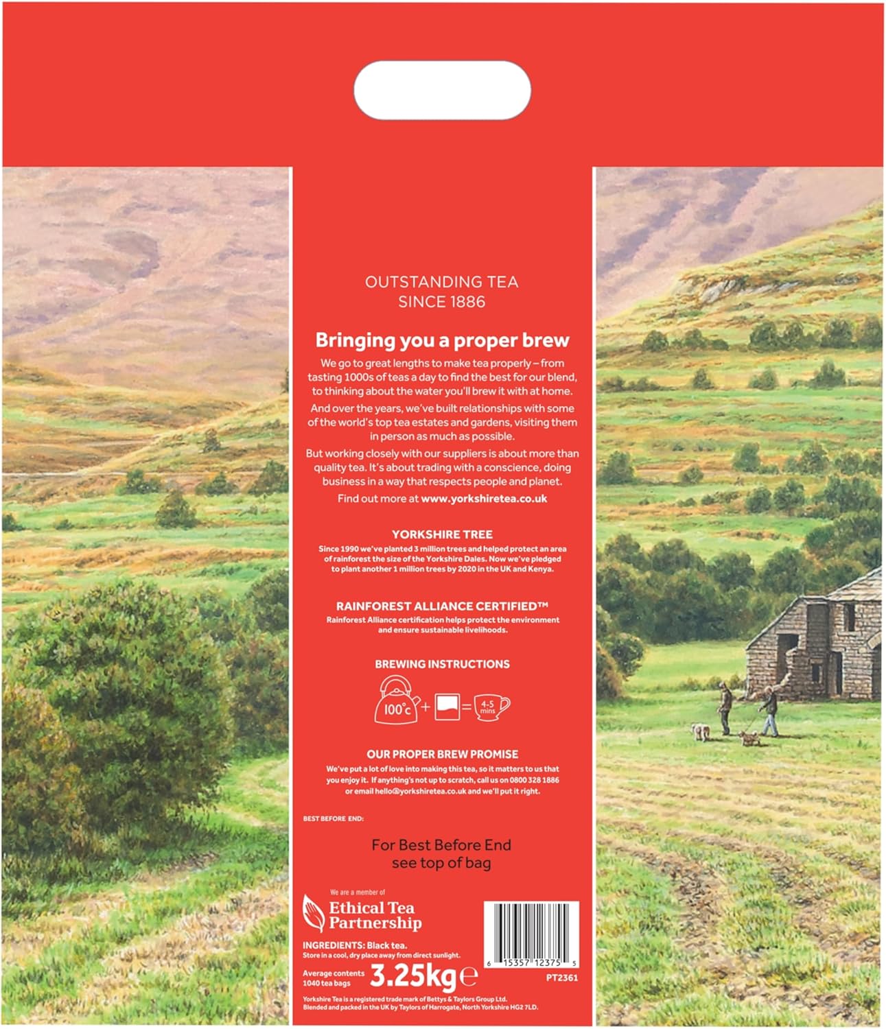 Yorkshire Tea – 1040 Tea Bags (Pack of 3.25 kg)