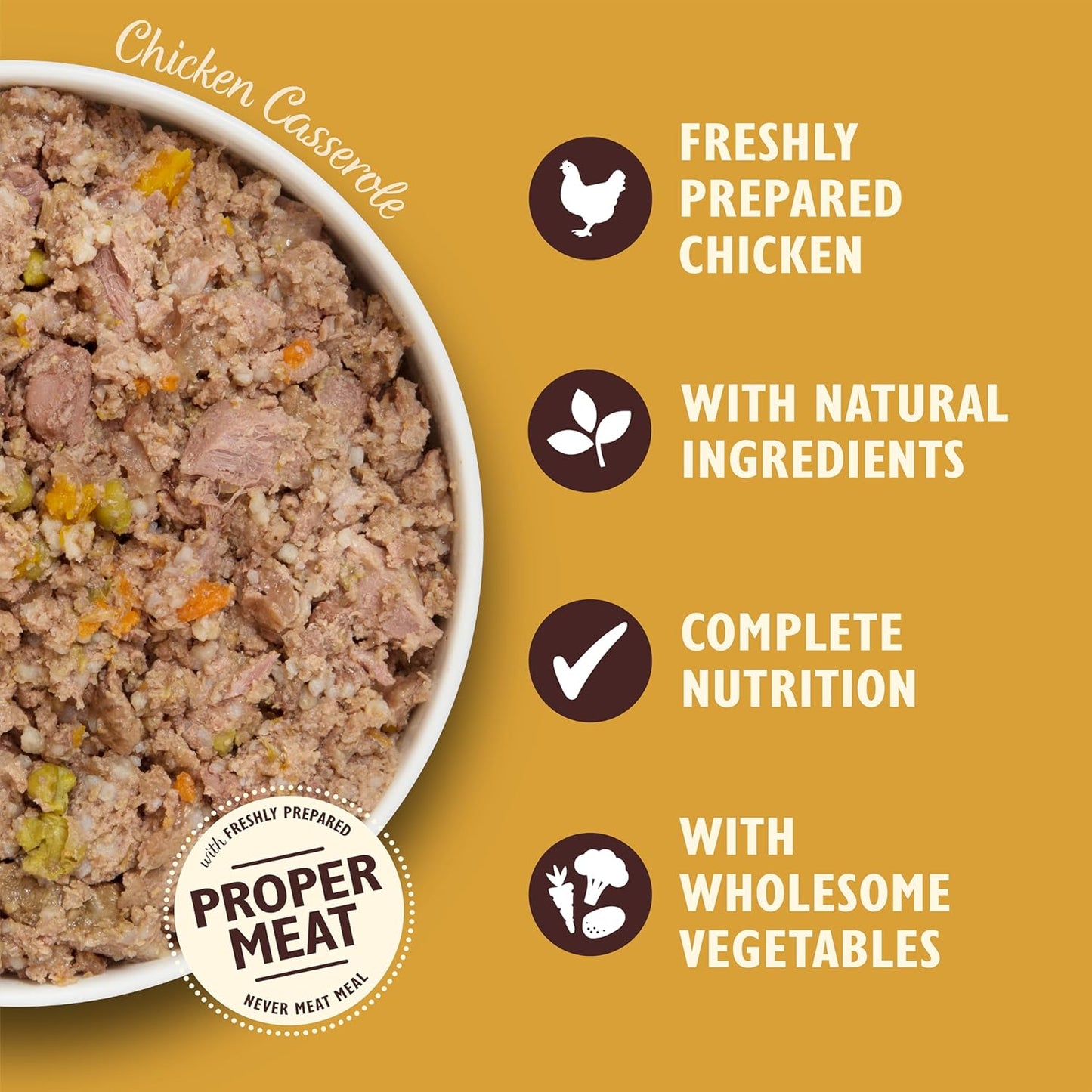 Lily’s Kitchen Adult Dog Food – 6 x 150g trays, Chicken, Lamb & Beef, complete natural meals.