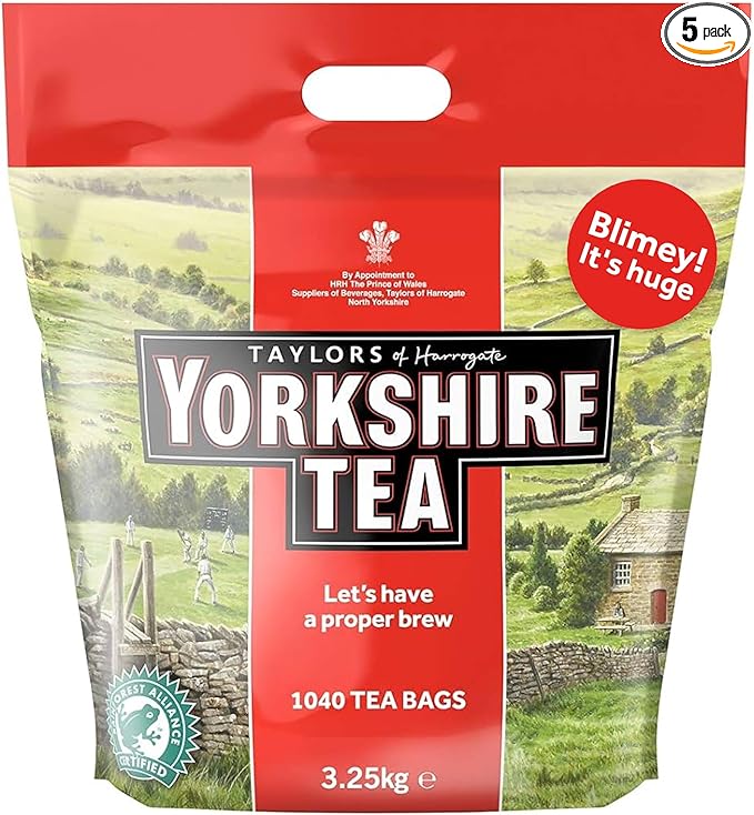 Yorkshire Tea – 1040 Tea Bags (Pack of 3.25 kg)