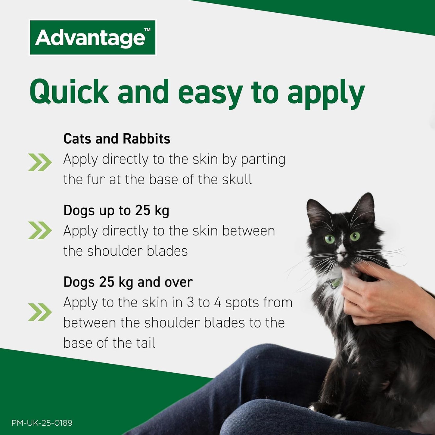 Advantage Spot-On Flea Treatment for Large Cats &amp; Rabbits Over 4kg – 4 Pipettes (80mg)