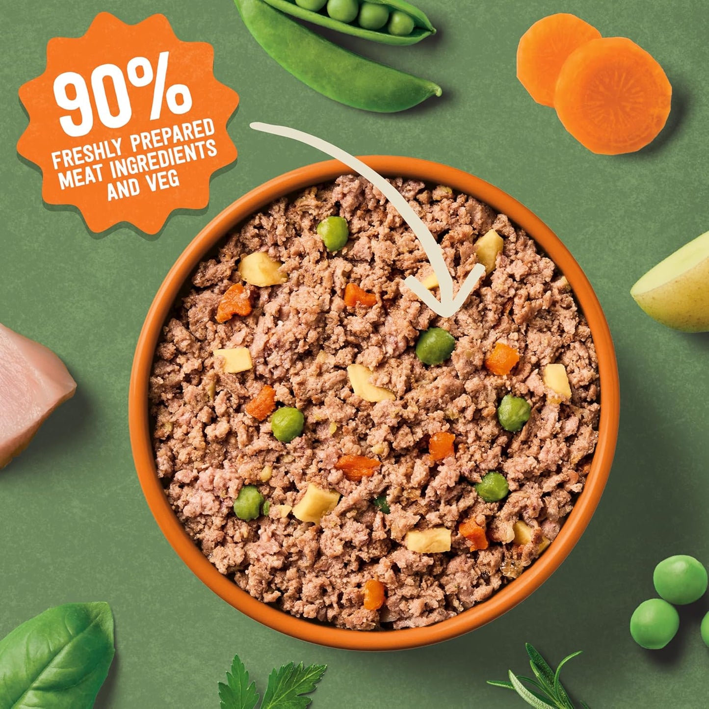 Harringtons Grain-Free Hypoallergenic Adult Dog Food – 16 x 400g trays, Chicken, Salmon, Turkey & Duck, made with all-natural ingredients.