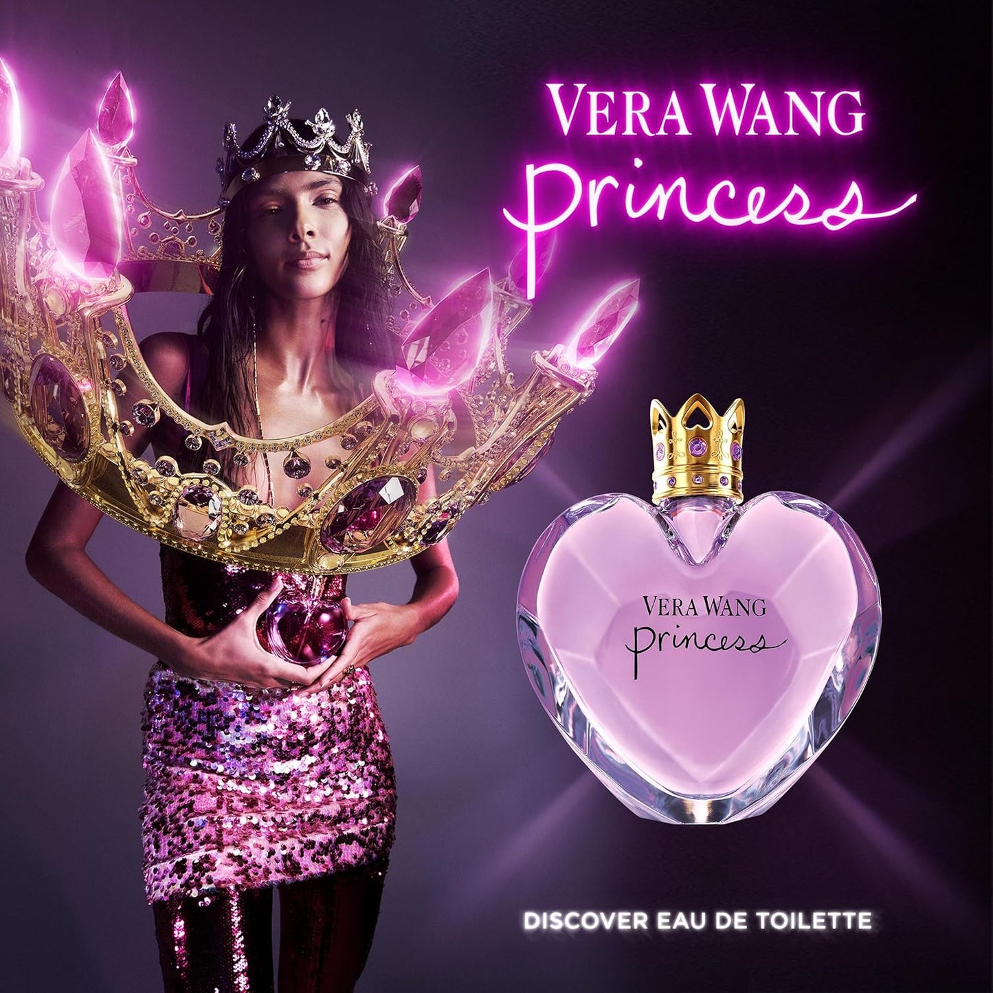 Vera Wang Princess Eau de Toilette for Women is a fruity floral fragrance with apple, guava, and vanilla notes