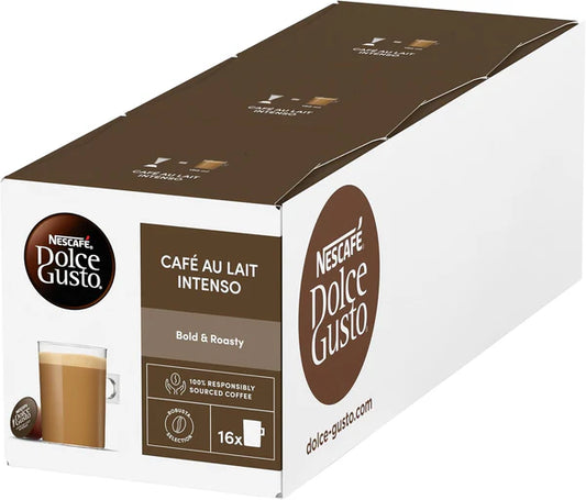 NESCAFÉ Dolce Gusto Café Au Lait Intenso Coffee Pods – 48 Drinks